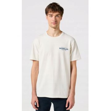 Tricou barbati -  Vintage - alb - bumbac - Alb