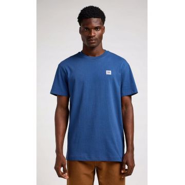 Tricou barbati  WW - croiala relaxata - bumbac - albastru dramatic -