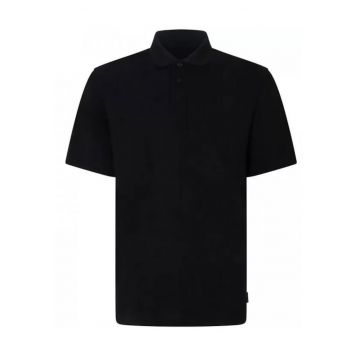 Tricou polo  bumbac - negru - stil regular