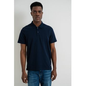 Tricou polo regular fit - Bleumarin