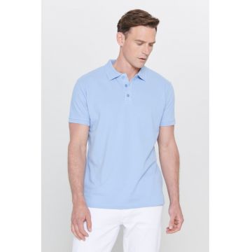 Tricou polo slim fit de bumbac