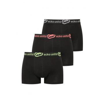 3 perechi boxeri - ECKO.01.40012 - Bleumarin - Negru