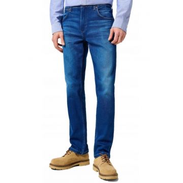 Blugi -  Greensboro - Regular Straight - Blue Jam - Albastru