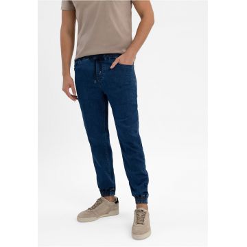 Blugi jogger barbati cu talie ajustabila - regular fit - 5 buzunare -  D-Rogger - albastru inchis - Albastru inchis