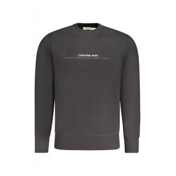 Bluza barbati - cu imprimeu cu logo - Regular fit - - Negru