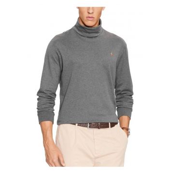 Bluza barbati -  guler rulat - gri - 100% bumbac