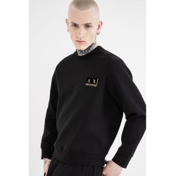 Bluza de trening din amestec de bumbac cu logo - Auriu/Negru