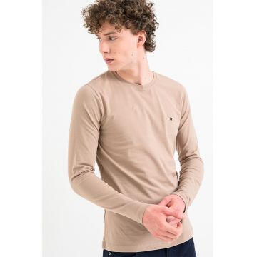 Bluza slim fit elastica - Bej