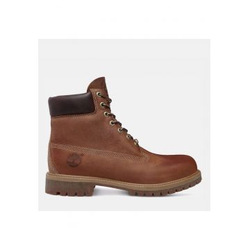 Bocanci din piele impermeabila cu detaliu logo