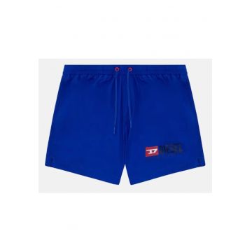 Boxeri de baie cu talie ajustabila si logo