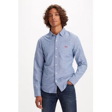Camasa slim fit - Albastru melange