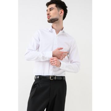 Camasa slim fit Essential - Alb optic