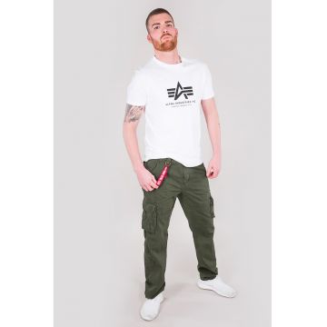 Pantaloni cargo de bumbac cu logo - Alb/Negru