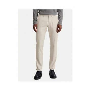 Pantaloni chino barbati  bej - bumbac -