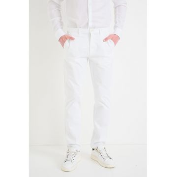 Pantaloni chino drepti Denton - Alb