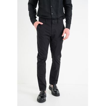 Pantaloni chino drepti Denton - Negru