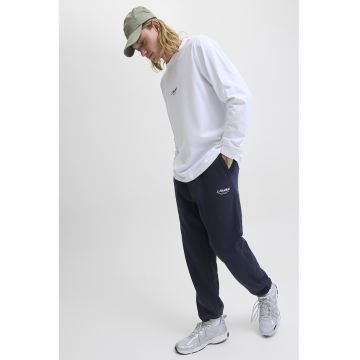 Pantaloni de trening cu talie ajustabila - Bleumarin