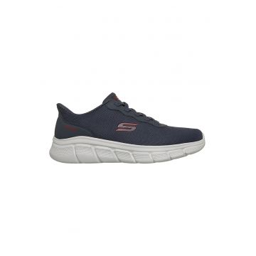 Pantofi sport slip-ins din plasa BOBS B Flex Glacial Edge - Rosu inchis/Alb optic/Bleumarin