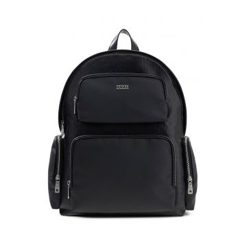 Rucsac din piele ecologica cu barete ajustabile Boston - Negru