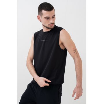 Top cu logo - pentru antrenament - Negru