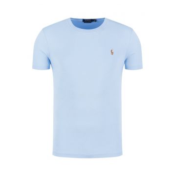 Tricou barbat -  albastru - bumbac