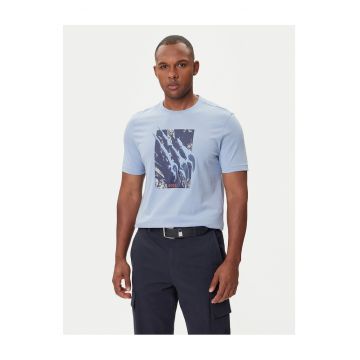 Tricou barbat  bumbac - albastru