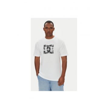 Tricou barbati  ADYZT05461 - Bumbac - Alb - Alb
