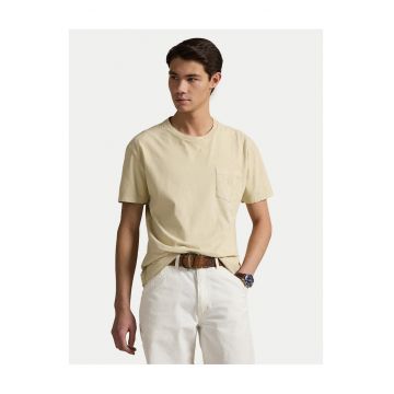 Tricou barbati  bej - bumbac 100%