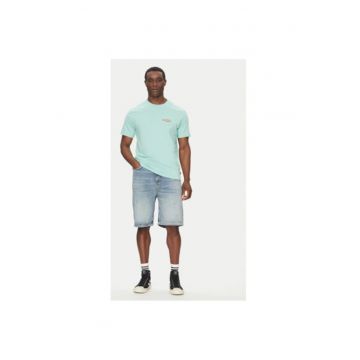 Tricou barbati  EBYZT00294-GEP0 - Bumbac - Albastru - Albastru