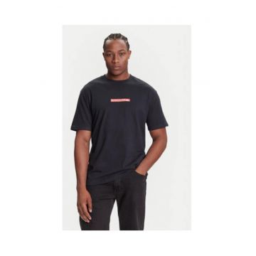 Tricou Barbati -  Negru - 90% bumbac organic - 10% bumbac