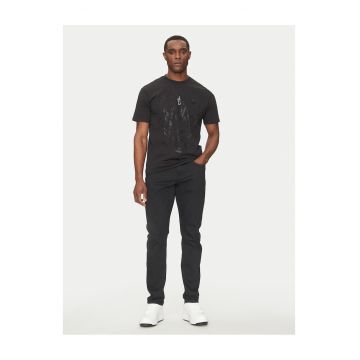 Tricou barbati  negru - bumbac -