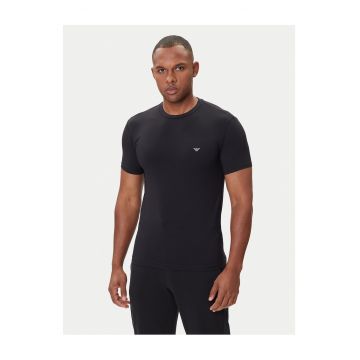 Tricou barbati -  negru - bumbac - uni