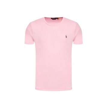 Tricou barbati  Slim Fit - bumbac - roz - Roz