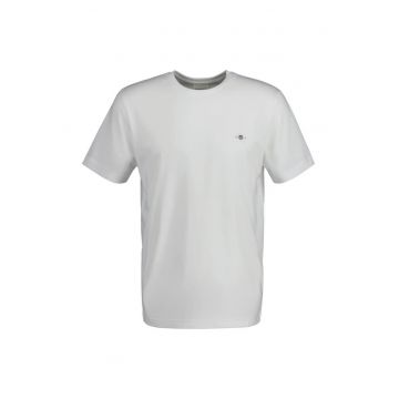 Tricou din bumbac Shield - Alb