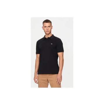 Tricou polo barbati  2220 - Bumbac - Negru - Negru