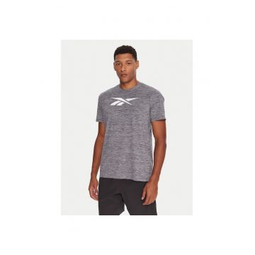 Tricou sport  gri din bumbac - Gri