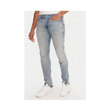 Blugi barbati -  albastru deschis - denim - skinny