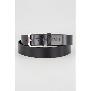 Curea de piele cu logo in relief Austin Seasonal - Negru