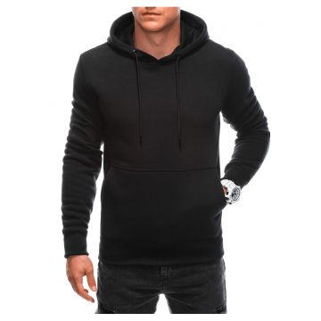 Hanorac cu imprimeu  EM-SSNZ-22FW-018 - Barbati - Fara fermoar - Cu gluga - Negru