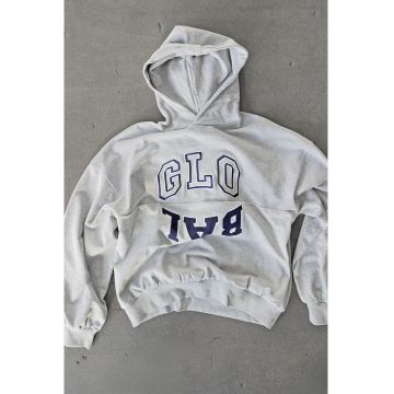 Hanorac supradimensionat cu maneci cazute -