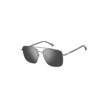 Ochelari de soare aviator - Argintiu inchis