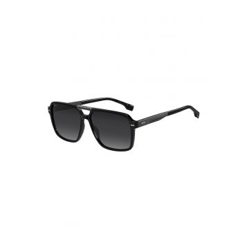 Ochelari de soare aviator cu lentile in degrade - Negru