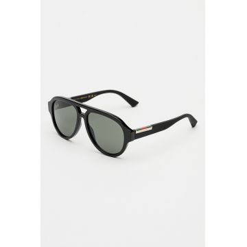 Ochelari de soare aviator cu lentile uni - Negru