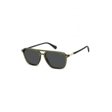 Ochelari de soare aviator - Negru/Verde masliniu