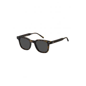 Ochelari de soare cu lentile uni - Negru/Maro deschis