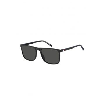 Ochelari de soare patrati cu lentile uni - Negru