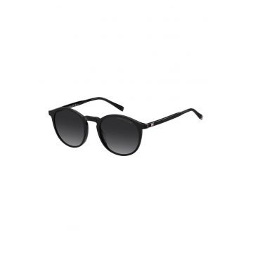 Ochelari de soare rotunzi cu lentile in degrade - Negru