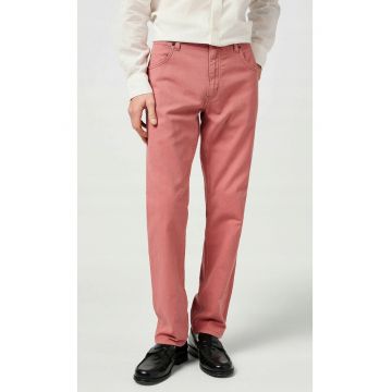 Pantaloni barbati -  Greensboro - regular fit - roz - bumbac -