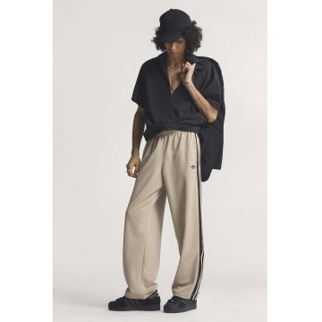 Pantaloni sport lejeri cu talie elastica - Negru/Bej inchis