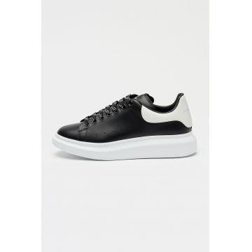 Pantofi sport low-cut din piele cu talpa wedge